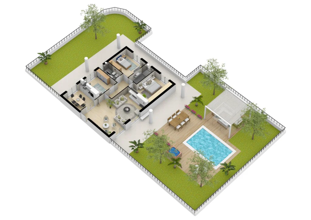 Planimetria — Terra int. 4 mq 110 Manfredi