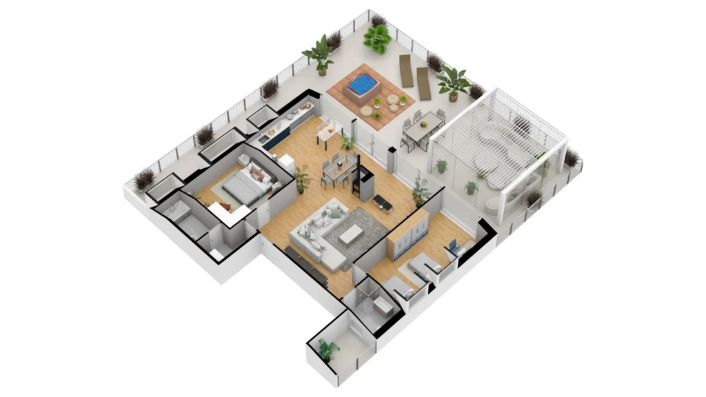 Planimetria — Attico 135mq